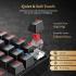 Redragon K552 KUMARA 87 Keys Mechanical Gaming Keyboard RGB LED Backlit Wired Anti-Dust Proof Red Switches - Black
